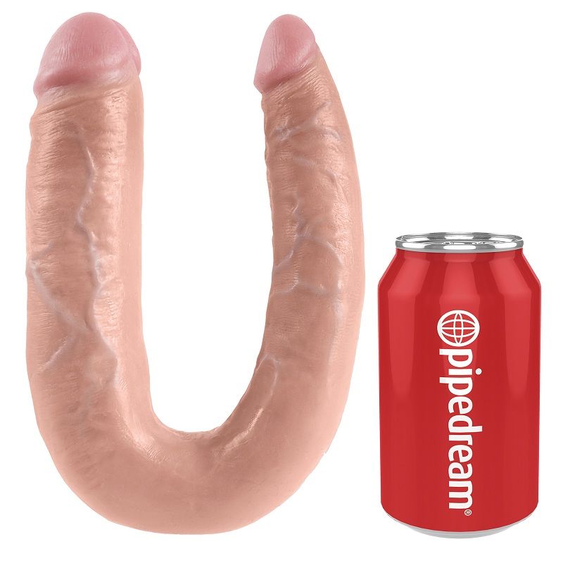 Comprar KING COCK Dildo Doble Con Tacto Realista – Fabricado A Mano Sin Latex Para Experiencia Confortable-Noxtic
