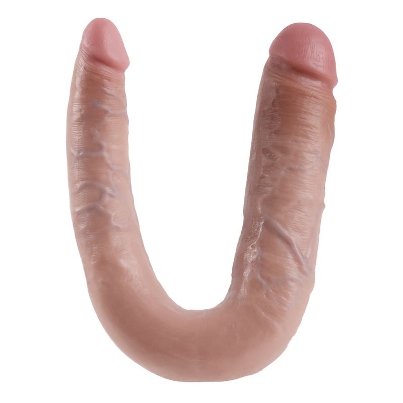 Comprar KING COCK Dildo Doble Con Tacto Realista – Fabricado A Mano Sin Latex Para Experiencia Confortable-Noxtic