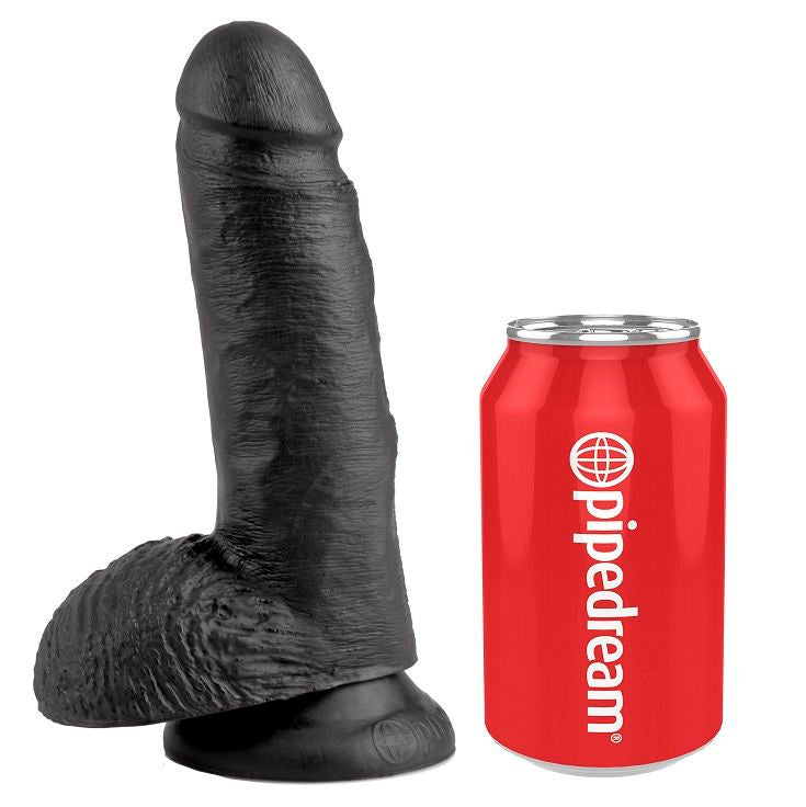 Comprar KING COCK 7 Pene Realista Negro – Diseño Realista Para Exploración Placentera-Noxtic