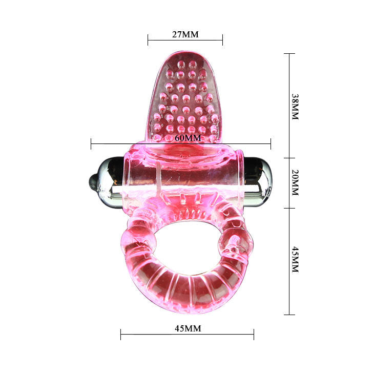 Comprar BAILE Sweet Abs Anillo Vibrador Rosa – Diseño Ergonómico Con Estimulador Para Mayor Placer-Noxtic
