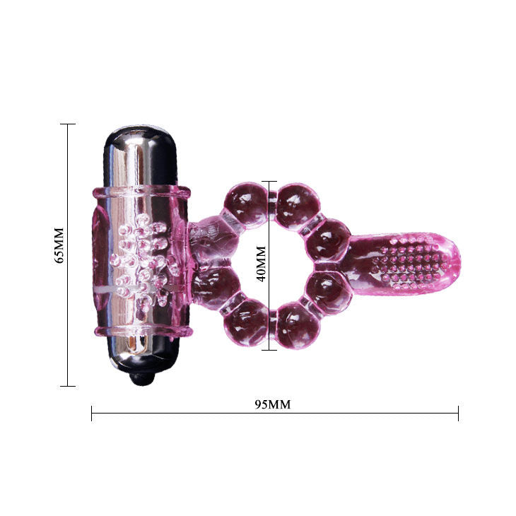 Comprar BAILE Anillo Silicona 10 Ritmos – Doble Vibración Para Estimulación Ampliada-Noxtic