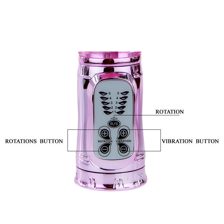 Comprar BAILE Throbbing Bunny Rosa – Vibrador Rotatorio Con Estimulación Clitorial Y Vaginal-Noxtic