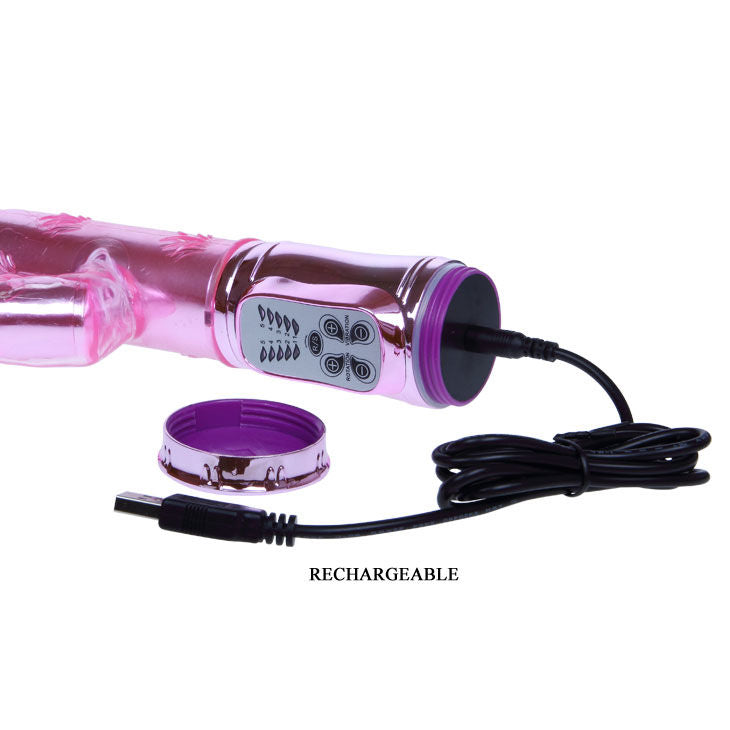 Comprar BAILE Throbbing Bunny Rosa – Vibrador Rotatorio Con Estimulación Clitorial Y Vaginal-Noxtic