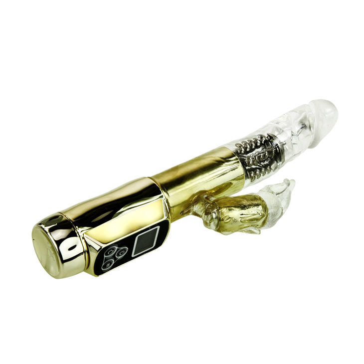 Comprar BAILE Rabbit Siberia Passion Gold – Vibrador Con Doble Rotación Y Bolas Metálicas Para Placer Personalizado-Noxtic