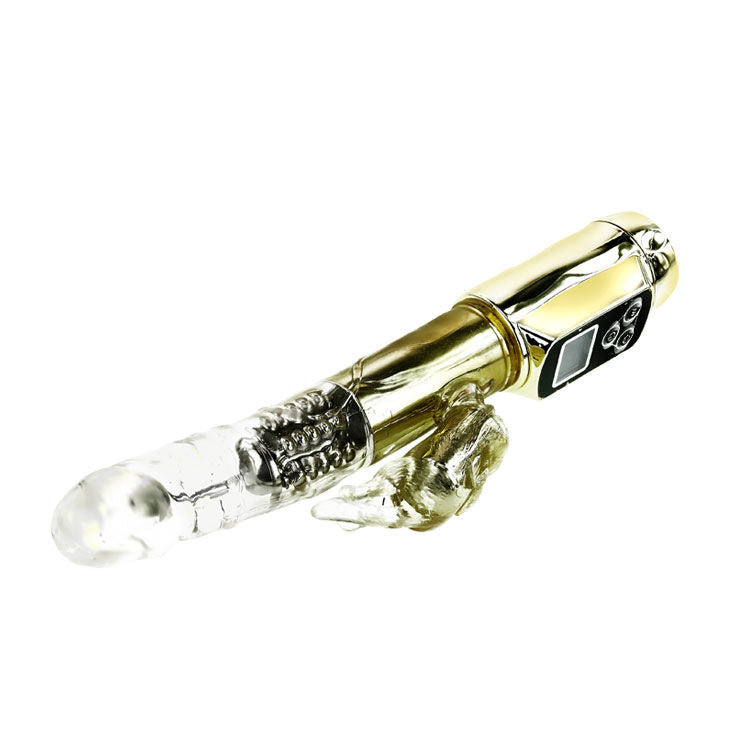 Comprar BAILE Rabbit Siberia Passion Gold – Vibrador Con Doble Rotación Y Bolas Metálicas Para Placer Personalizado-Noxtic