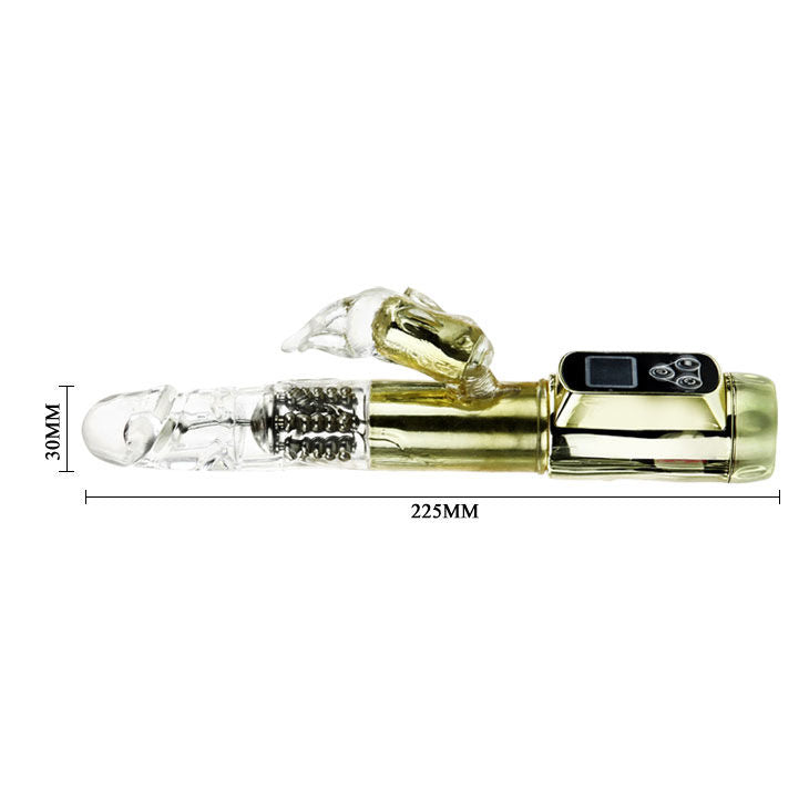 Comprar BAILE Rabbit Siberia Passion Gold – Vibrador Con Doble Rotación Y Bolas Metálicas Para Placer Personalizado-Noxtic