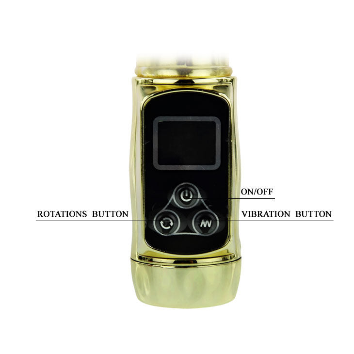 Comprar BAILE Rabbit Siberia Passion Gold – Vibrador Con Doble Rotación Y Bolas Metálicas Para Placer Personalizado-Noxtic