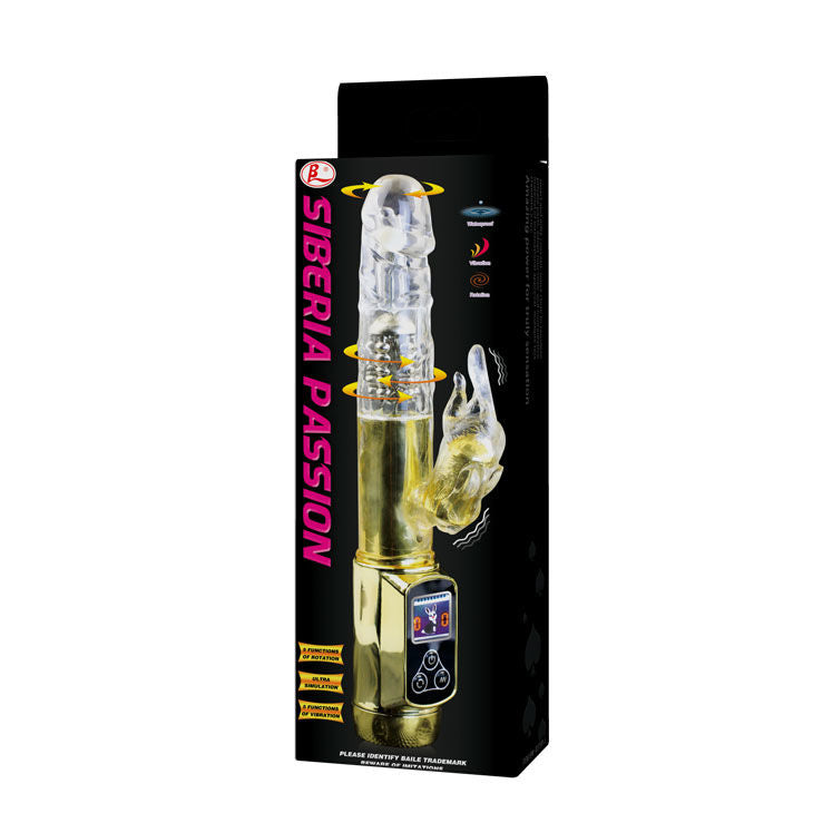 Comprar BAILE Rabbit Siberia Passion Gold – Vibrador Con Doble Rotación Y Bolas Metálicas Para Placer Personalizado-Noxtic