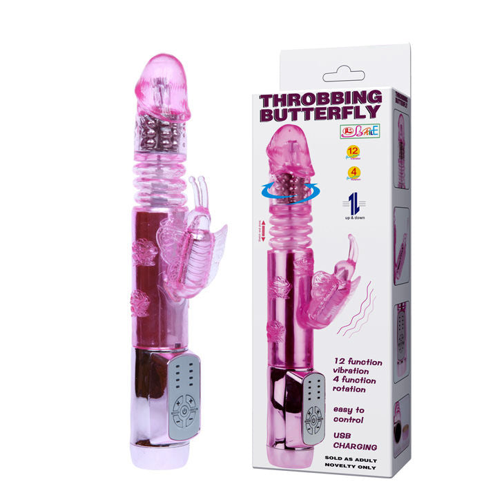 Comprar BAILE Rabbit Throbbing Butterfly – Vibrador Con Doble Rotación y Sistema Automático-Noxtic