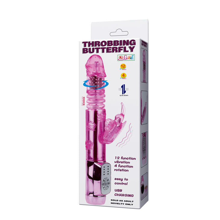 Comprar BAILE Rabbit Throbbing Butterfly – Vibrador Con Doble Rotación y Sistema Automático-Noxtic