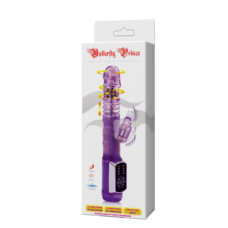 Comprar BAILE Rabbit Butterfly Prince – Vibrador Con Doble Rotación Y Sistema Automático De Elevación-Noxtic