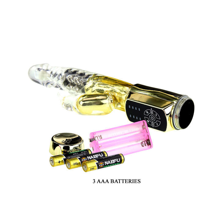 Comprar BAILE Rabbit Gold Prince – Vibrador Con Cuentas Giratorias Para Masaje Inigualable-Noxtic