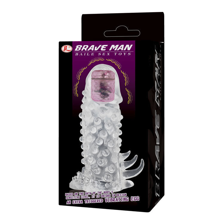 Comprar BAILE Brave III Man Sensor Extension – Funda Vibratoria Para Aumentar Placer Y Rendimiento-Noxtic