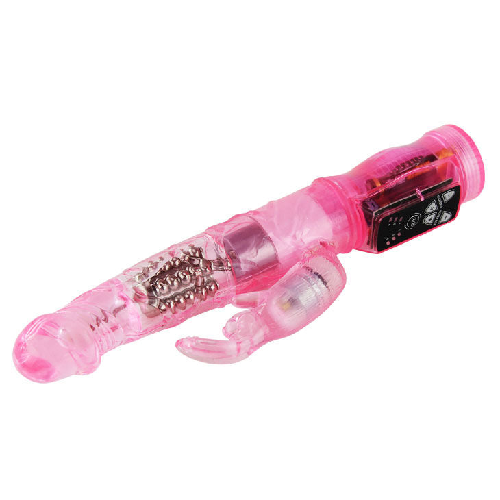 Comprar BAILE Mini Rotador Rabbit Rosa – Vibrador Con Control Electrónico y Suave Gelatina-Noxtic