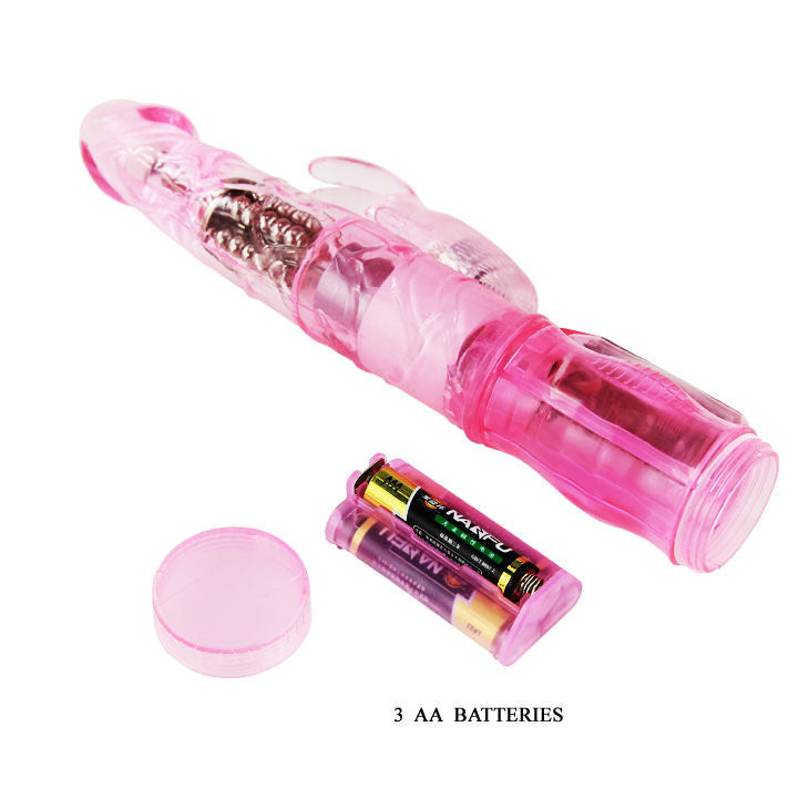 Comprar BAILE Mini Rotador Rabbit Rosa – Vibrador Con Control Electrónico y Suave Gelatina-Noxtic