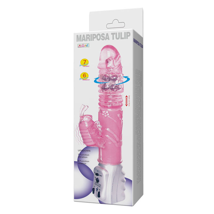 Comprar BAILE Mariposa Tulip Rotador Up & Down – Vibrador Con 28 Modos Diferentes De Oscilación Y Rotación-Noxtic