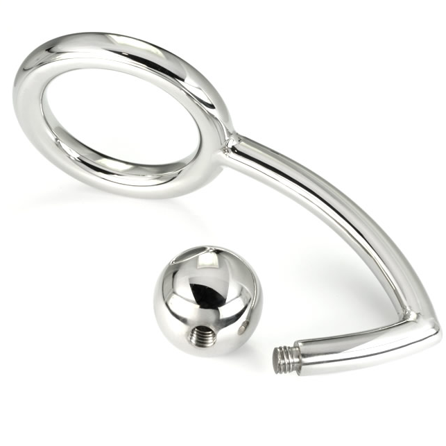 Comprar METAL HARD Anillo Con Gancho Intruder 45mm – Diseño De Acero Quirúrgico Para Placer Aumentado-Noxtic