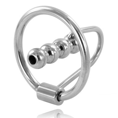 Comprar METAL HARD Anillo Glande Con Plug Uretral 30MM – Acero Hipoalergénico Para Experiencia Óptima-Noxtic