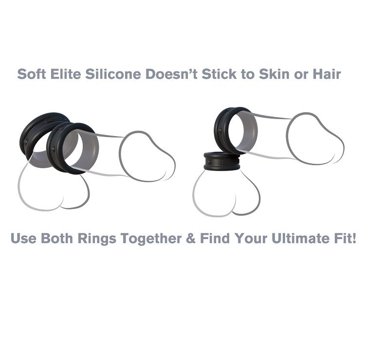 Comprar FANTASY C-RINGZ Anillas Silicona Max Width – Set Ergonómico Para Placer Confortable-Noxtic