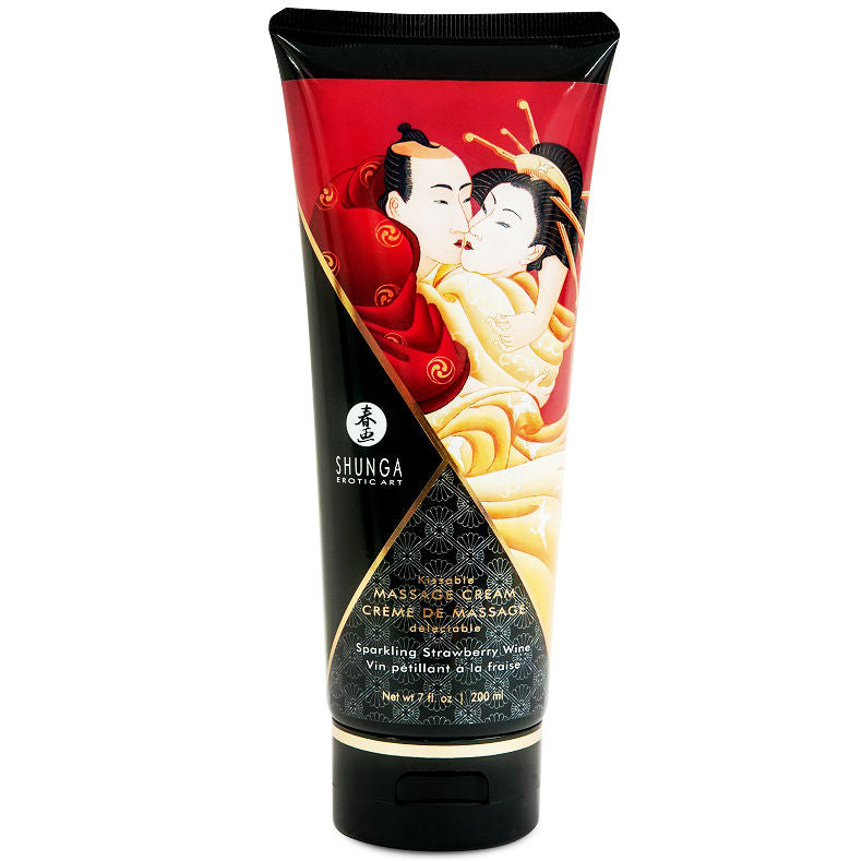 Comprar SHUNGA Crema Masaje Fresas Y Cava 200 ML – Suave Crema Hidratante Para Momentos Sensuales-Noxtic