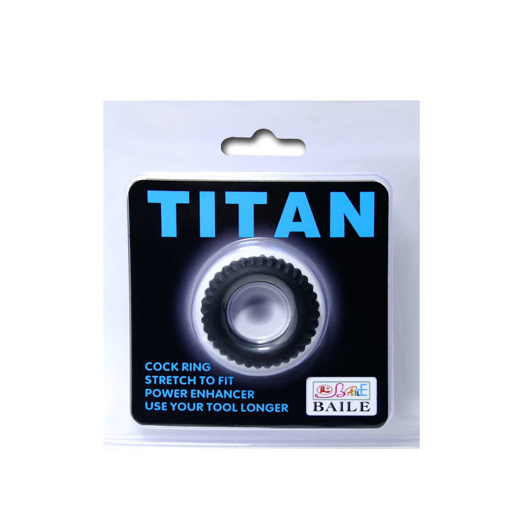 Comprar BAILE Titan Cockring Negro 1.9 Cm – Anillo De Sujeción Sumergible Para Placer Intenso-Noxtic