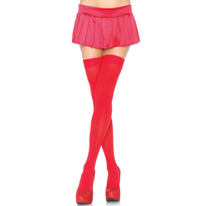 Comprar LEG AVENUE Medias Opacas Rojas – Diseño Elegante Con Comodidad Diaria-Noxtic