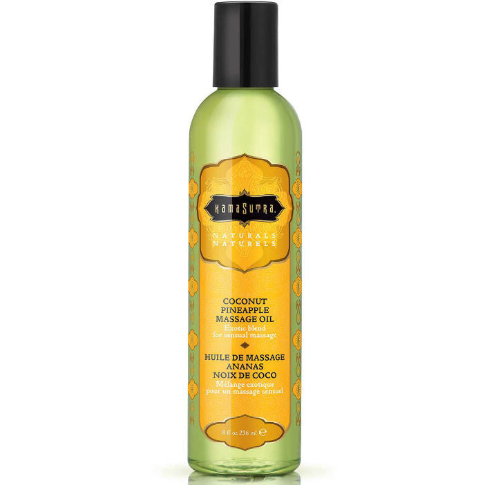 Comprar KAMASUTRA Naturals Aceite De Masaje Piña Colada 236ML – Aceite Aromático Para Masajes Relajantes Y Sensuales-Noxtic