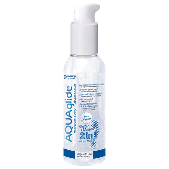 Comprar JOYDIVISION Aquaglide 2 En 1 Lubricante Y Masaje 125 Ml – Hidratación Suave Con Efecto Relajante-Noxtic