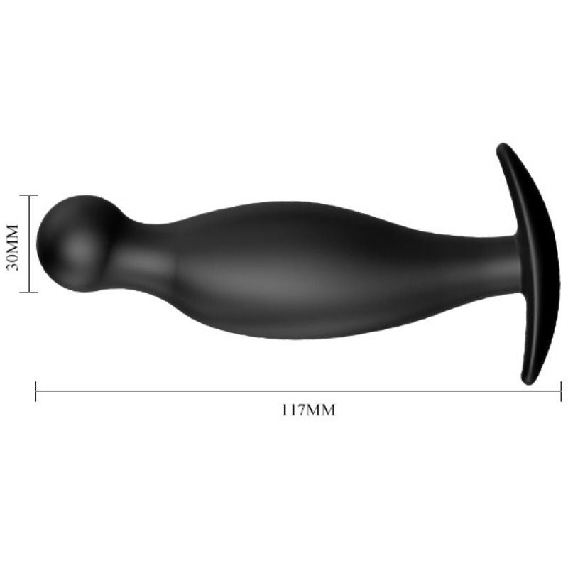 Comprar PRETTY LOVE Plug Anal Silicona 11.7 CM Negro – Diseño Ergonómico Con Asa Para Fácil Manipulación-Noxtic