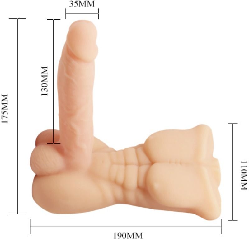 Comprar BAILE Temptation Bigger Man – Pene Vibrador Con Múltiples Velocidades Para Placer Personalizado-Noxtic