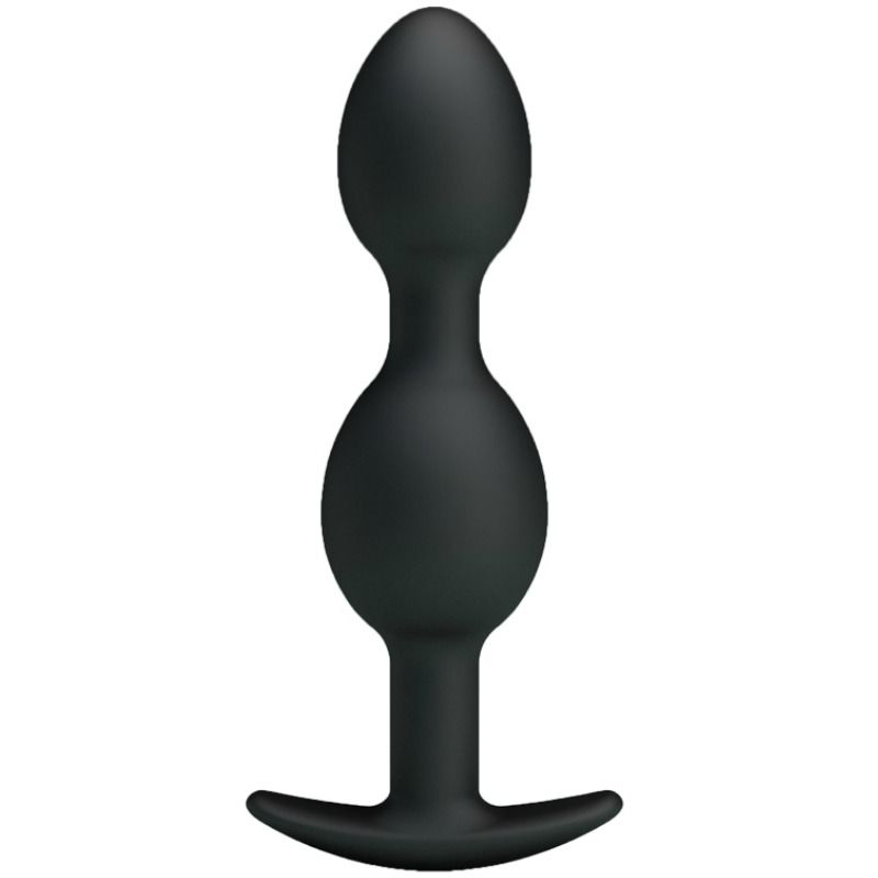 Comprar PRETTY LOVE Bolas Anales Silicona 12.5 CM Negro – Diseño Ergonómico Para Estimulación Única-Noxtic