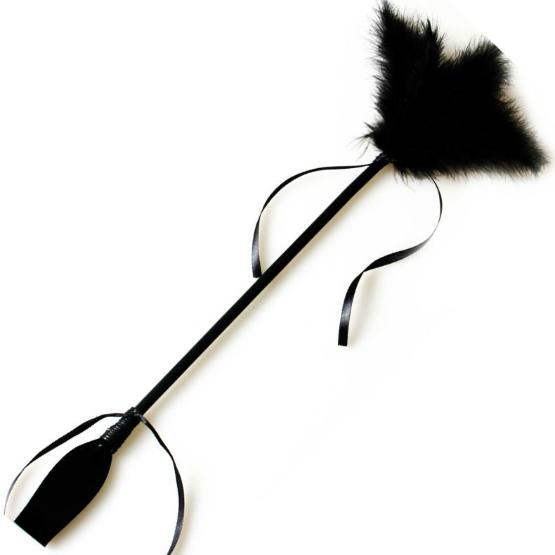 Comprar SECRETPLAY Fusta Y Pluma Negra – Juguete Versátil Para Masajes Sensuales Y Estimulación-Noxtic