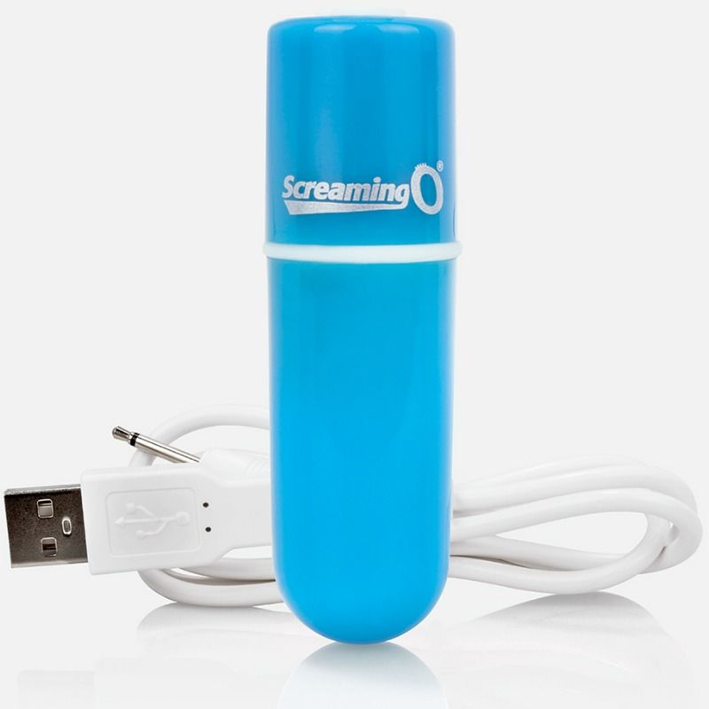Comprar SCREAMING O Vooom Bala Vibradora Recargable Azul – Potente y Sumergible Con Diez Modos de Vibración-Noxtic