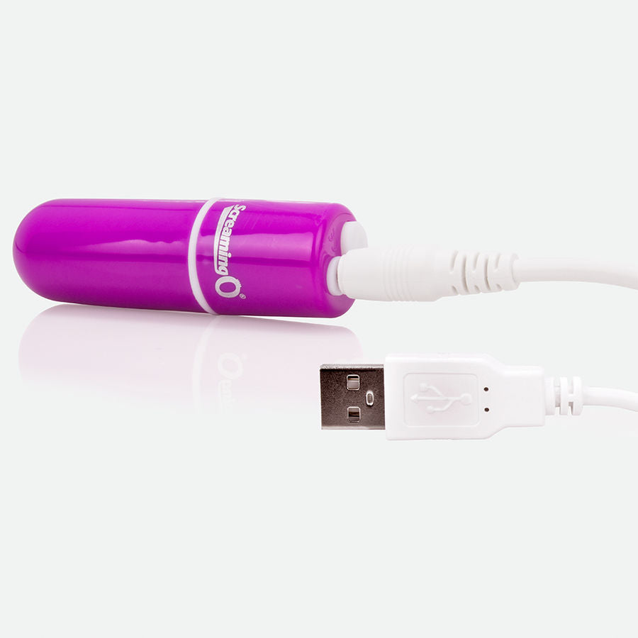 Comprar SCREAMING O Vooom Bala Vibradora Recargable Lila – Potente Con Diez Modos De Vibración 100 Por Ciento Sumergible-Noxtic