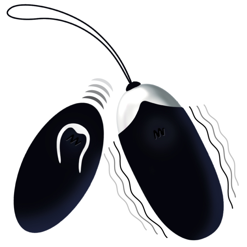 Comprar INTENSE Flippy II Huevo Recargable Negro – Control Remoto Con 10 Velocidades De Vibración Silenciosa-Noxtic