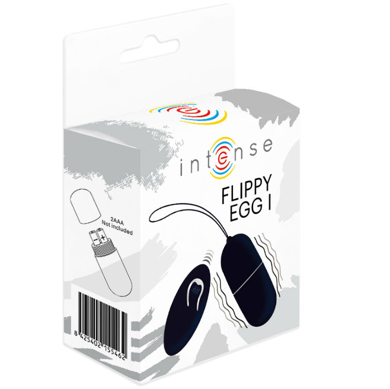 Comprar INTENSE Flippy Huevo Negro – Bala Vibradora Con Control Remoto Para Placer Compartido-Noxtic