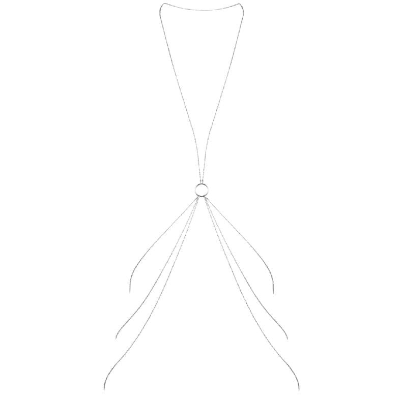 Comprar BIJOUX Magnifique Cadenas Metálicas Para El Cuerpo 8 Silver – Accesorio Elegante Inspirado En El Estilo Vintage-Noxtic