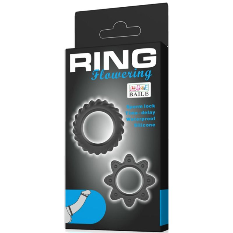 Comprar BAILE Kit 2 Anillos Silicona Flowering – Estimulación Confortable Para Mayor Placer-Noxtic