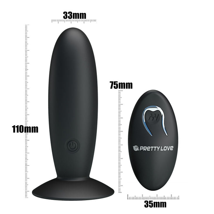 Comprar PRETTY LOVE Plug Anal Recargable – Estimulador Con Vibración Y Mando Para Placer Personalizado-Noxtic