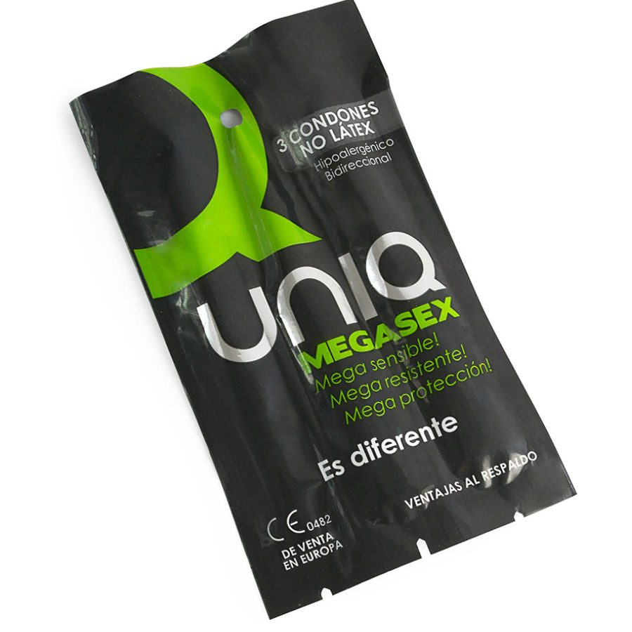 Comprar UNIQ Megasex Preservativos Sensitivos Sin Látex – Placer Sin Límites Para Nuevas Sensaciones-PRESERVATIVOS-Noxtic