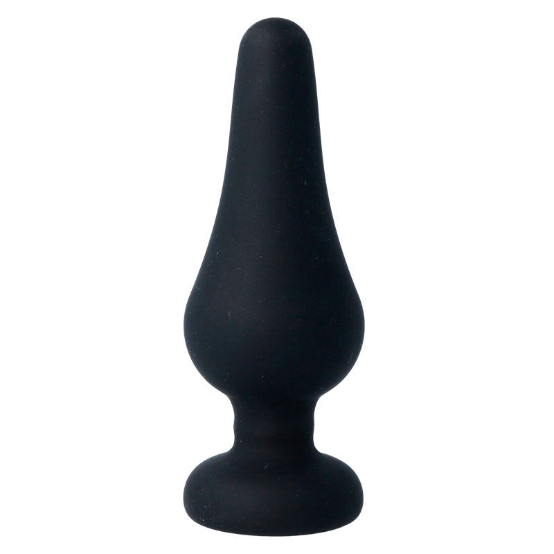 Plug anale INTENSE Pipo L Nero – Silicone morbido per un piacere intenso