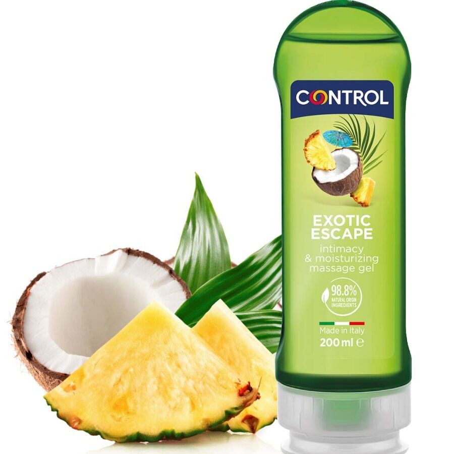Comprar CONTROL Gel 2 En 1 Masaje Y Placer 200 Ml – Gel Hidratante Para Sensación De Bienestar-Noxtic