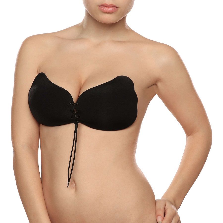 Comprar BYE-BRA Lace-It Realzador Push-Up Negro Copa C – Sujetador Reutilizable Autoadhesivo Sin Costuras Para Soporte Óptimo-Noxtic