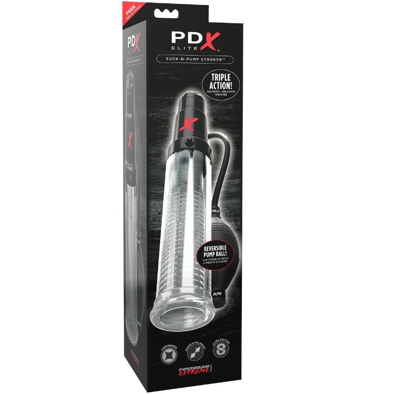 Comprar PDX Elite Suck N Pump Stroker – Bomba De Succión Con Modo Personalizable Para Placer Intensificado-Noxtic