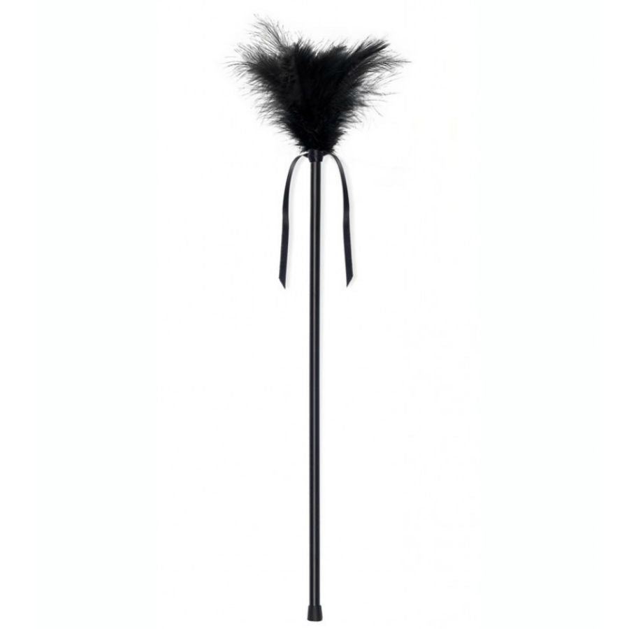 Comprar SECRETPLAY Plumero De Plumas Negro 40 CM – Accesorio Para Masajes Sensuales Con Control Delicado-Noxtic
