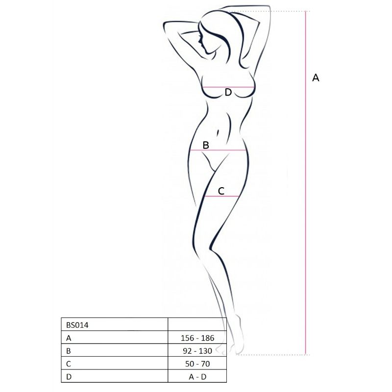 Comprar PASSION Woman BS014 Bodystocking Blanco Talla Única – Diseño Elegante Para Comodidad Y Estilo-Noxtic