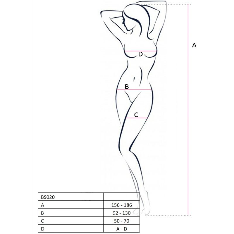 Comprar PASSION Bodystocking Blanco Talla Única – Diseño Sexy Con Detalles en Encaje-Noxtic