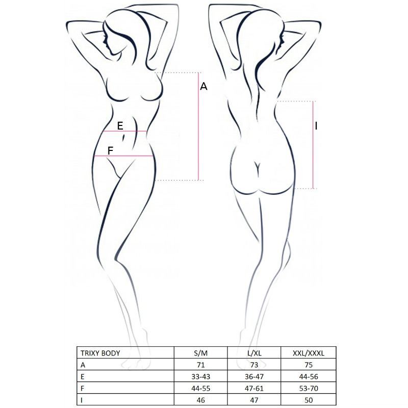 Comprar PASSION Woman Trixy Teddy Negro Talla L/XL – Diseño Elegante y Confortable Para Sensaciones Únicas-Noxtic