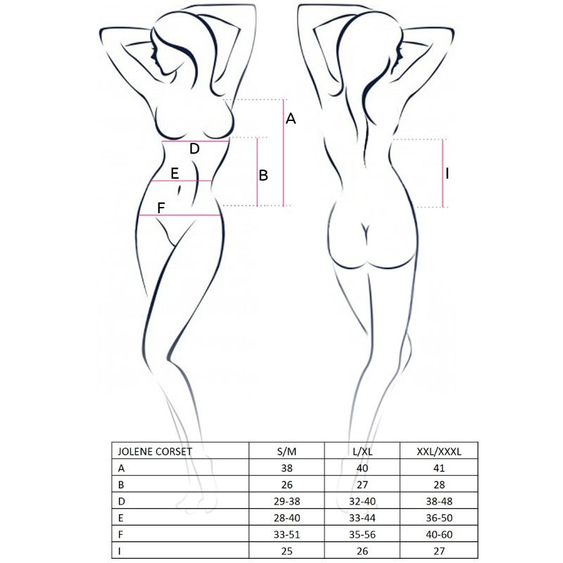Comprar Passion Woman Jolene Corset Negro Talla L/XL – Corset Elegante Con Ajuste Perfecto Y Comodidad Diario-Noxtic