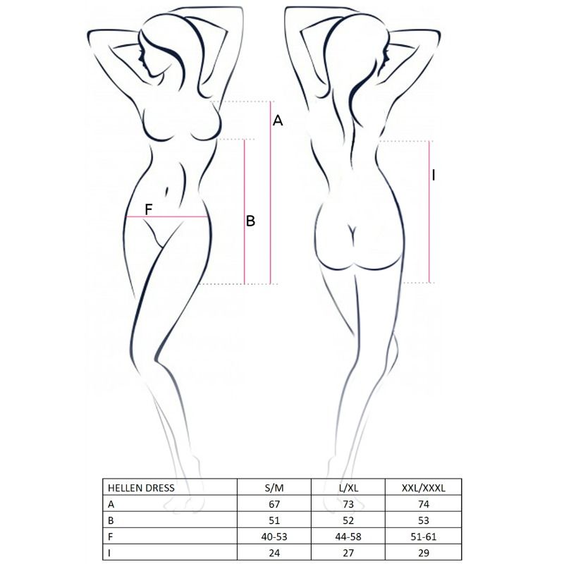 Comprar PASSION Woman Hellen Vestido y Tanga Talla LXL – Elegancia y Comodidad Para Momentos Especiales-Noxtic